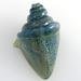 Thumbnail of UnicorneNoblis21488 - Large Nobilis Seashell Bead - Sea Green Sparkle - USA made
