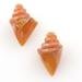 Thumbnail of UnicorneNoblis21971 - Small Nobilis Seashell Bead - Orange Cremesicle - USA made