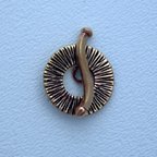 Thumbnail of SakiBrTog72 - Saki bronze sunray toggle w/squiggle bar - Thailand
