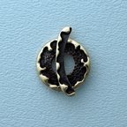 Thumbnail of SakiBrTog86 - Saki bronze rnd. crater toggle w/banana bar- Thailand