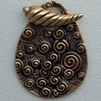 Thumbnail of SakiBrTog136 - Saki bronze teardrop toggle - Thailand