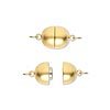 Thumbnail of GPMagnetic04 - Gold plate magnetic smooth brushed ball clasp
