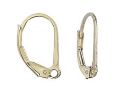 Thumbnail of GFEar05 - 14k Gold filled open loop leverback earring - Italy