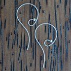 Thumbnail of SakiEarring02 - Saki sterling silver large round ball hook earring