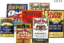 Thumbnail of Whiskey Label Collection, 100 Assorted, Mint!