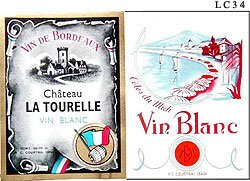 Thumbnail of  French Wine Vintage Label Collection, 100 Assorted, Mint!