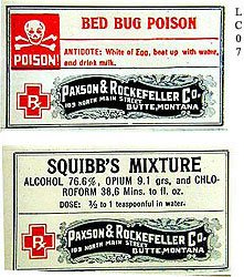 Thumbnail of Butte, Montana Pharmacy Label Collection, 55 diff., Mint!