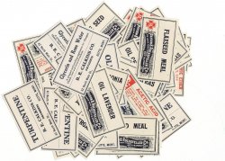 Thumbnail of Pharmacy Label Collection, Butte, Montana, 55 Assorted, Mint!