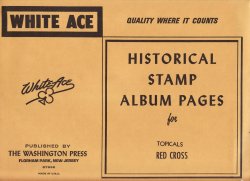 Thumbnail of Red Cross on Stamps, White Ace Album Pages