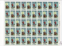 Thumbnail of Boys Town 22.23x1, 1970 Boys Town Charity Seals, Type 1, Sheet/50