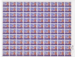 Thumbnail of Sister Kenny 1240.04ax, 1954 Sister Kenny Charity Seals, Sheet/100, NH