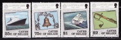 Thumbnail of Cayes of Belize 10-13, Lloyd's List Issue, Loss of Fishburn, Lutine Bell, MNH