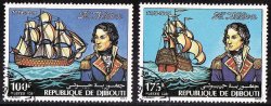 Thumbnail of Djibouti 531-2, Lord Nelson and Victory, Ship, NH