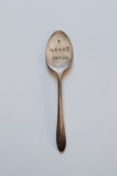 Thumbnail of Plant stake - I Heart Fargo spoon.