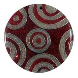 Thumbnail of Sawdust Red and White Circles Pendant