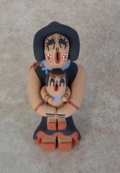 Thumbnail of Jemez Storyteller 1 baby - Native American Pottery - Signed R.E. 