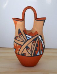 Thumbnail of Jemez Pottery - Authentic Handmade Wedding Vase - Angela Waquie