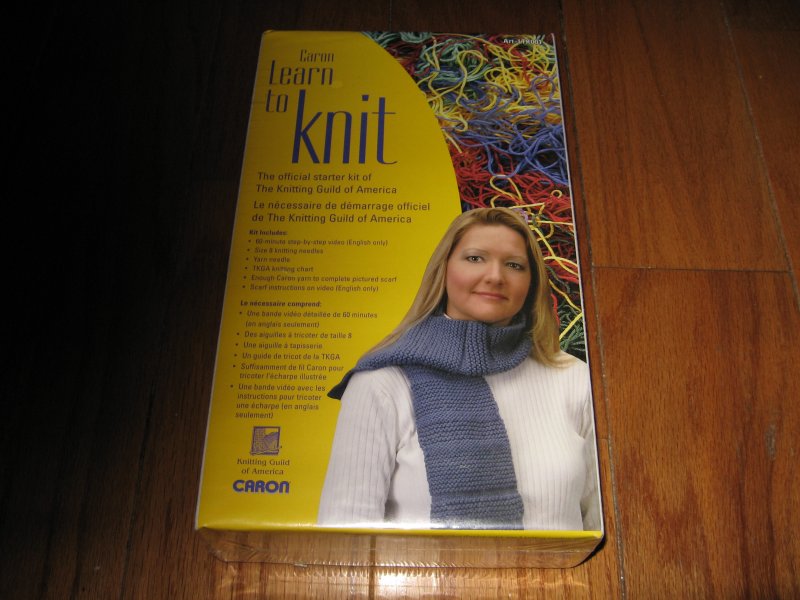 Image 0 of Caron Learn to Knit Starter kit Yarn needles Video 