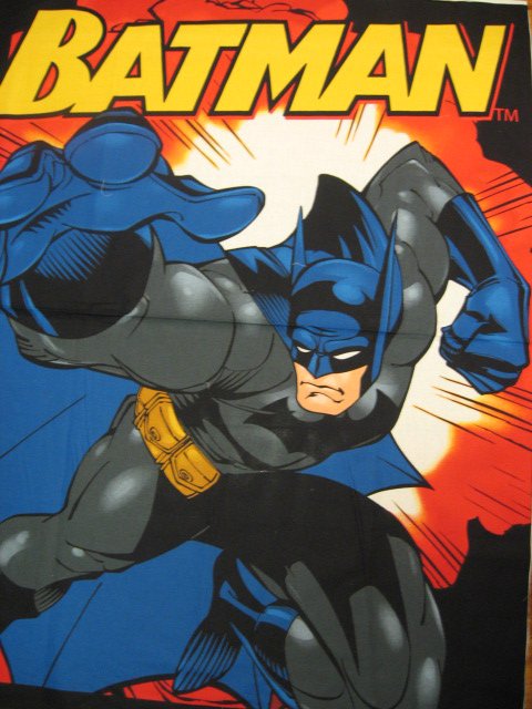 Image 0 of Batman Hero Cotton Fabric Wall Panel  to sew