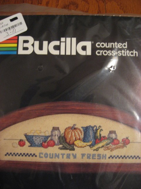 Bucilla Country Fresh Counted Cross stitch Kit 4 1/2 X 13  