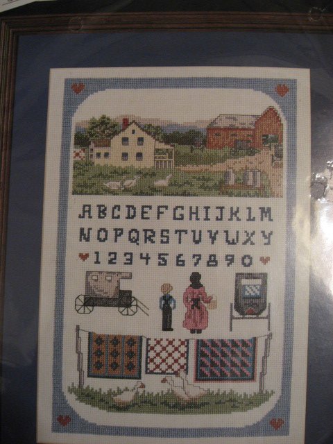 Bucilla Amish Farm Counted Cross stitch Kit 10 X 14 