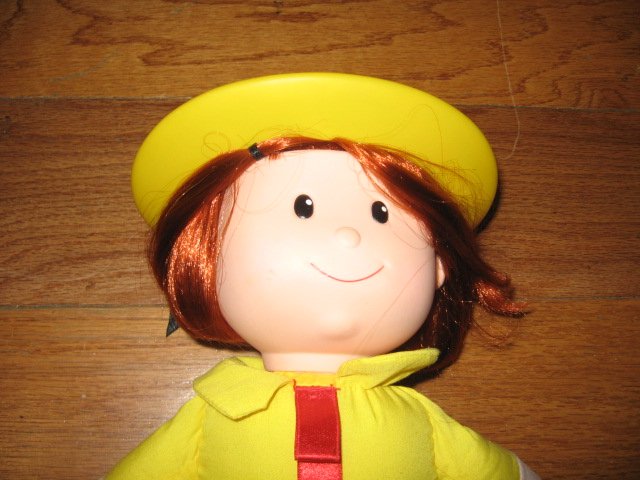 Image 4 of Madeline talking Doll Yellow dress hat blue coat Great Condition