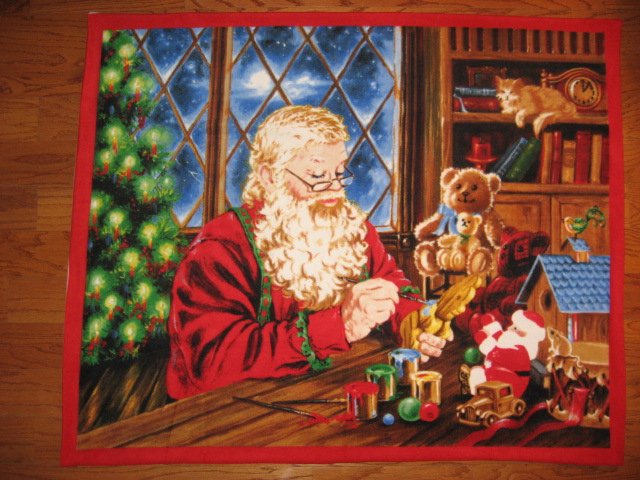 Image 0 of Santa toys Large soft fleece blanket 50