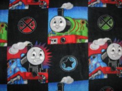 Thumbnail of Thomas the Train tank Engine Black Child bed size Fleece Blanket 45 X 59