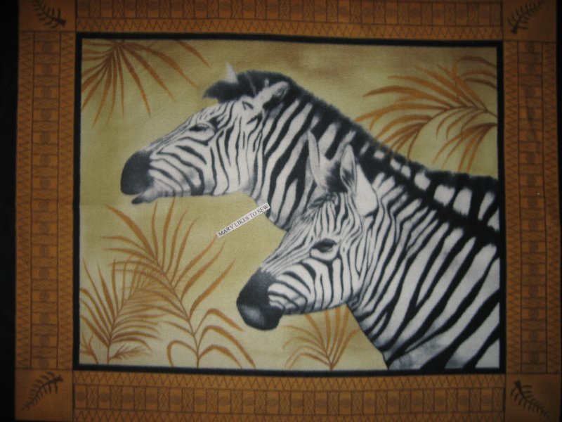 Zebra Wild Animal Fleece Blanket