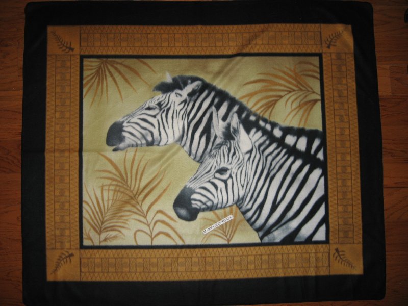 Zebra Wild Animal Fleece Blanket  