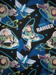 disney toy story fleece fabric star