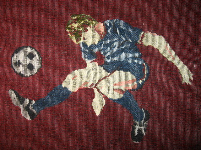 Soccer Ball Player Game Sport Goal Tapestry panel to sew