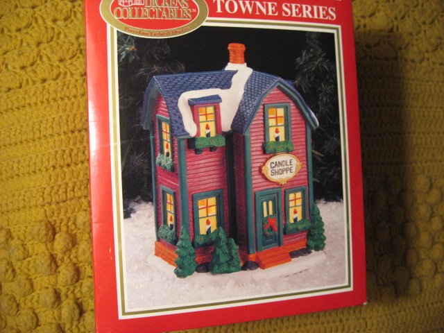 Image 0 of Dickens Town Series Lighted Candle Shoppe used in box