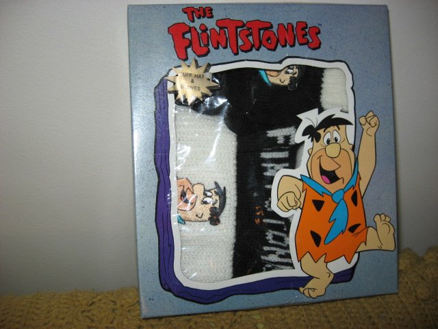 Image 0 of Flinstones Fred Hat and Gloves set 1994 NIB collectible Child Size 7-14