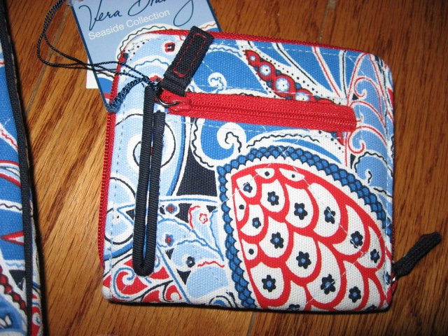 Image 4 of Vera Bradley Seaside Nautical  purse  and Wallet New with tags