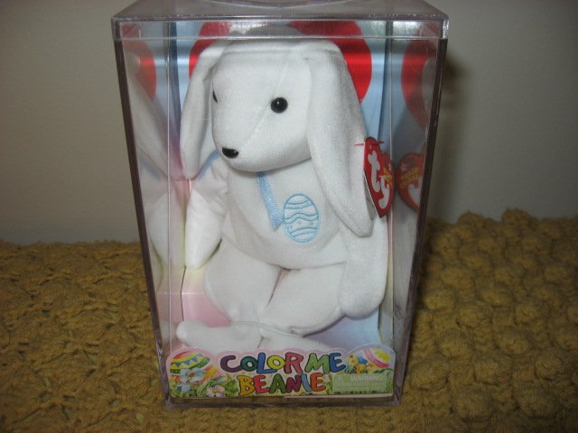 TY Color Me Beanie Bunny Easter Egg on Chest new with Tag