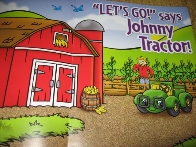 Image 6 of John Deere Coloring activity Book Stickers Poster Chart with Crayons /