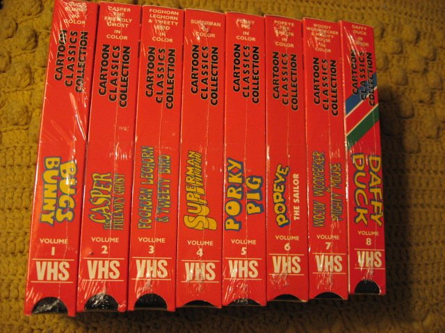 Cartoon Classics Collection Bugs Daffy VHS set of 8 NIP