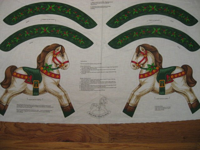 Image 0 of Rocking Horse Fabric you cut and sew  //