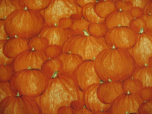 Image 0 of Pumpkins Pumpkin Patch Orange Halloween Wilmington Quilt Fabric by the yard