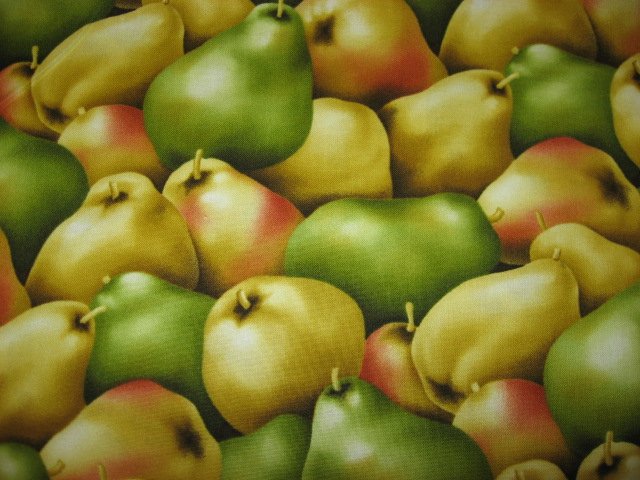 Image 0 of Kyle's Marketplace Pears RJR Fabric FQ or 1/4 yard