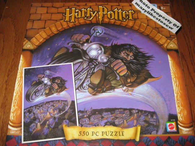 Harry Potter Rubeus Hagrid Motorcycle 550 Piece Puzzle Brand New 