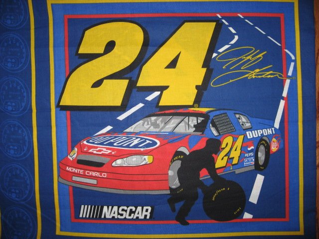 Image 0 of Jeff Gorden #24 Nascar  two Fabric pillow panels to sew