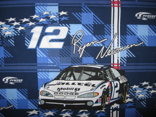 Image 1 of Ryan Newman #12 Nascar Race car Fabric by the yard to sew