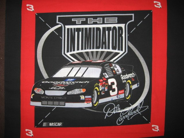 Image 0 of Dale Earnhardt Senior #3 Nascar two of the same Fabric pillow panels to sew