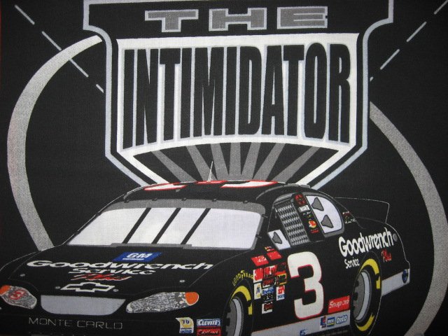 Image 1 of Dale Earnhardt Senior #3 Nascar two of the same Fabric pillow panels to sew
