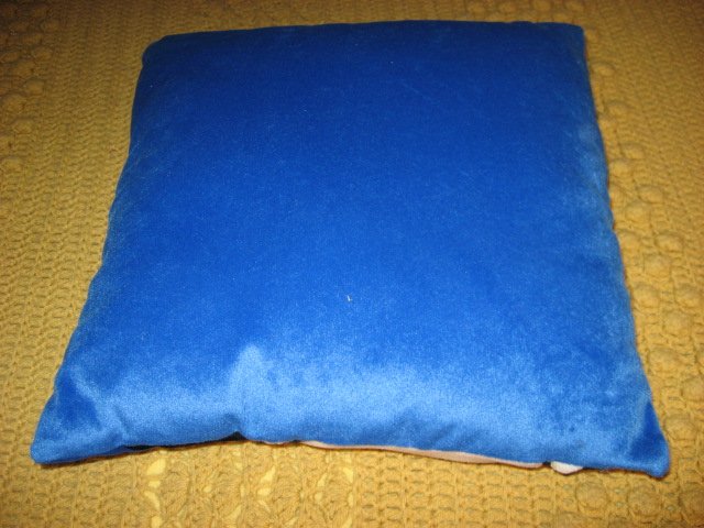 Image 1 of Harry Potter face on blue collectible Pillow 