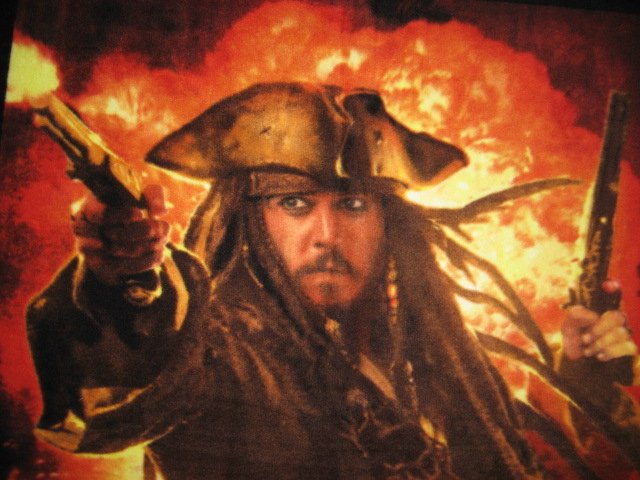 Image 0 of Pirates of The Caribbean Johnny Depp Captain Jack Sparrow Fleece blanket
