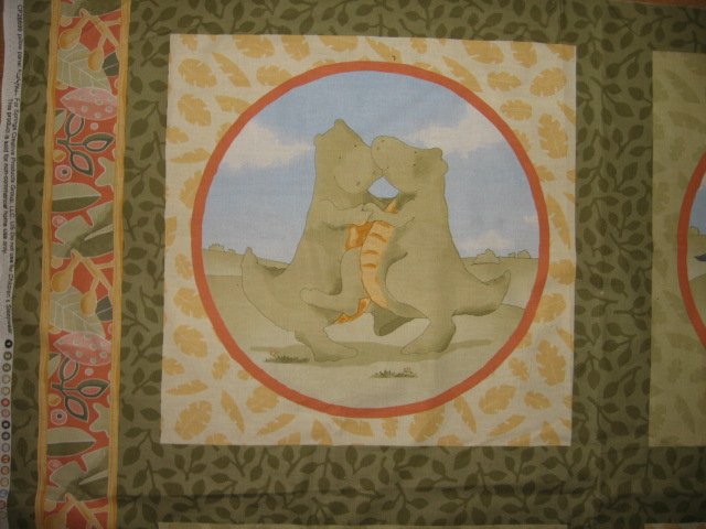 Image 2 of Noah's Ark Baby Bedding set to sew Pillow Panel and wall quilt panel 