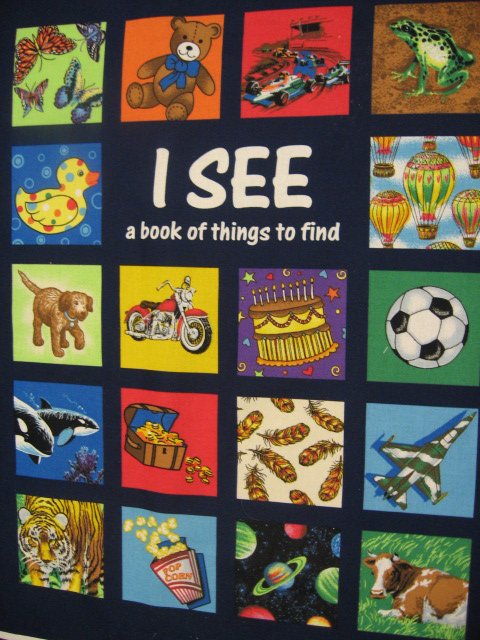 I See I spy child Soft Book or Wall Panel to sew Teacher /